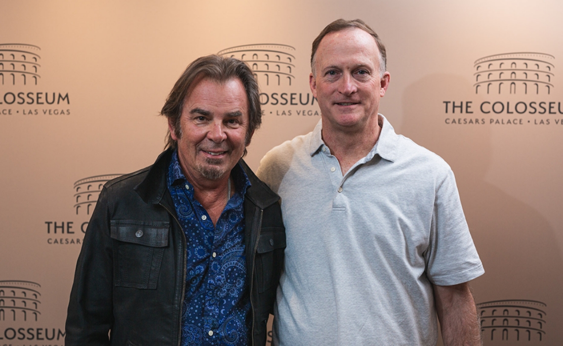 Photo of Larry Spoth with Guy from Journey